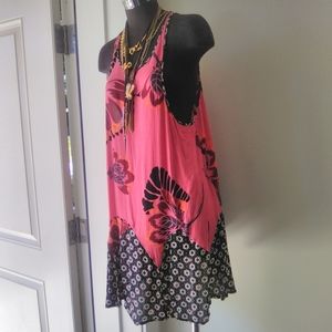 Intimately Free People Mixed Print Slip Dress Large